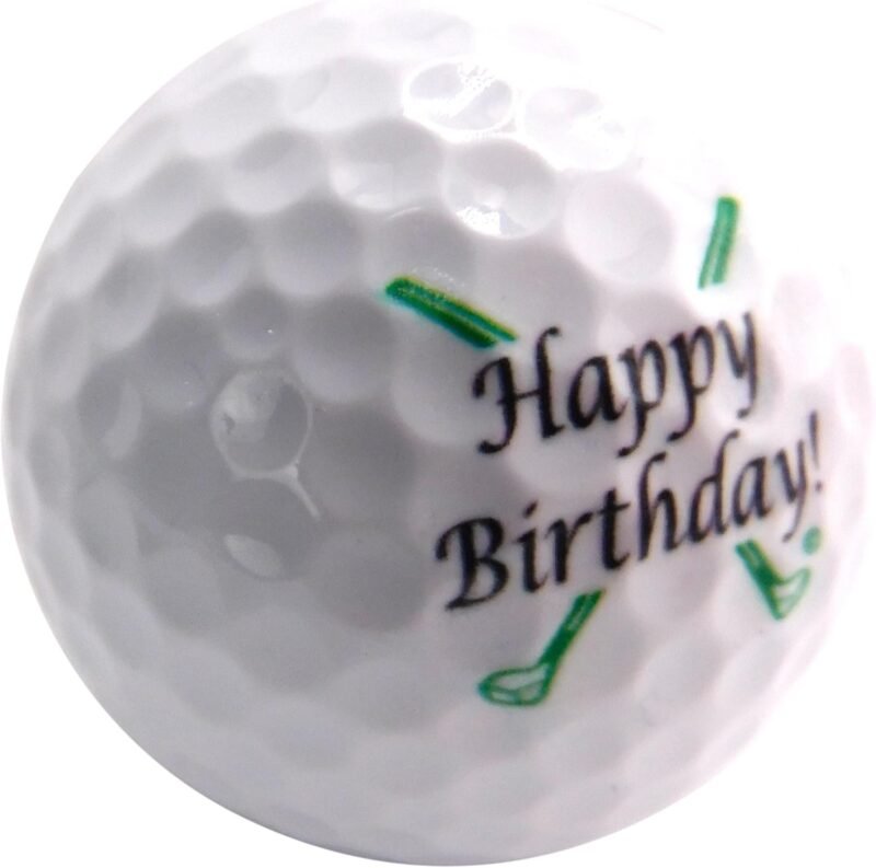Westmon Works Happy Birthday Golf Ball Birthday Novelty Golfer Present for Dad or Golfing Fan One Standard Size Unit - Image 2