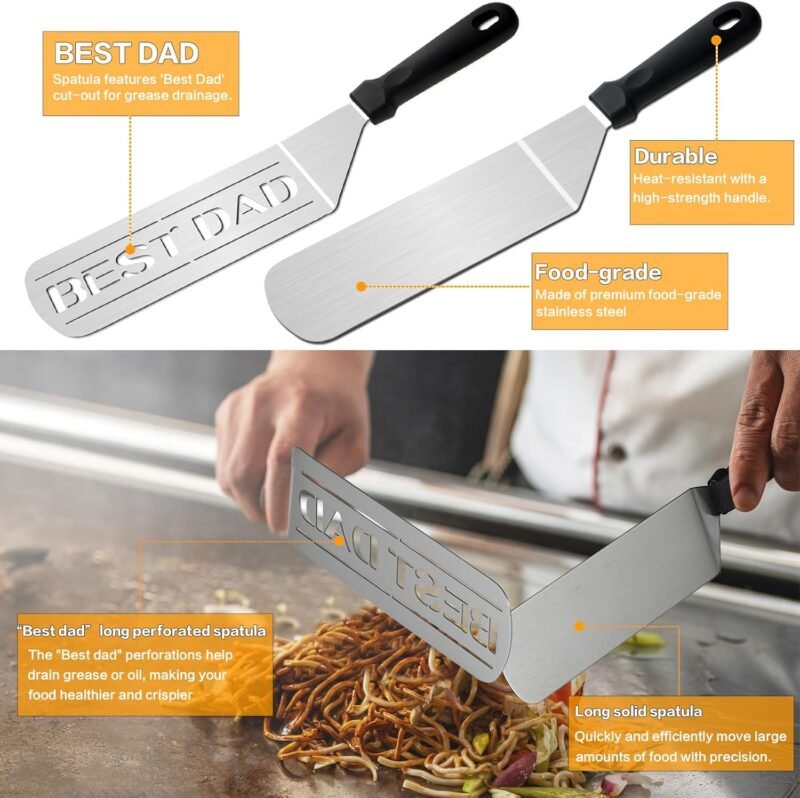 Dad Gifts from Daughter Son for Father's Day Birthday Christmas,Cool BBQ Dad Gifts Set for Outdoor Grill Barbecue,Best Gifts for Father in Law,Step Dad,First Time New Dad,Expectant Dad,Elderly Dad - Image 3