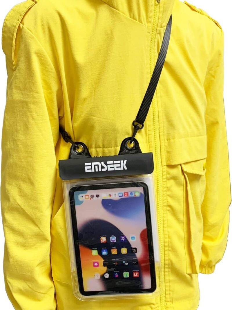 Waterproof Ebook Reader Case Holder Tablet Cover Bag eReader Dry Pouch for Amazon Kindle Paperwhite Oasis Fire 7 Nook Kobo iPad mini Samsung Tab Google Nexus Up to 8.5”(Blue) - Image 9