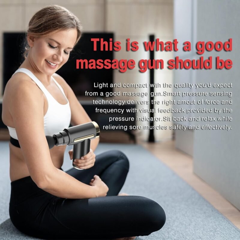 cotsoco Massage Gun Deep Tissue for Pain Relief with 4 Massage Heads & 6 Speeds, Electric Mini Handheld Body Massager for Any Pain Relief, Best Gifts for Dad and Mom - Image 6
