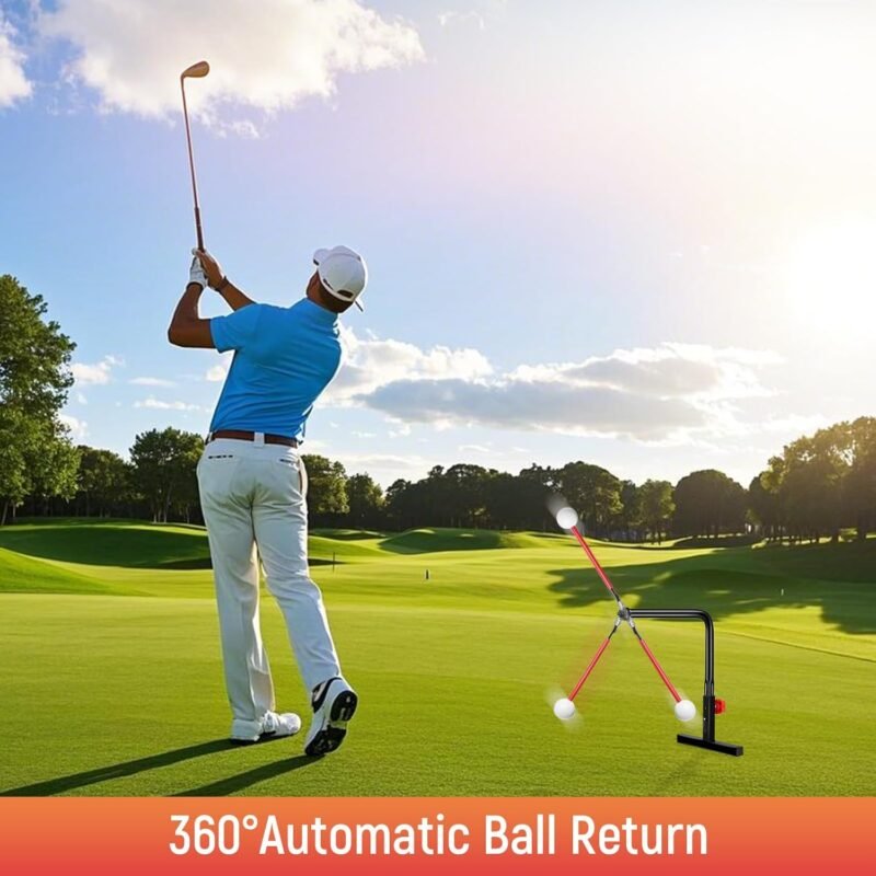Golf Swing Trainer, Golf Training Aid, Durable Metal Practice Golf Swing Training Aid, Golf Swing Trainers, Golf Practice Equipment, Golf Accessories for Gift, Golf Gifts for Men - Image 2