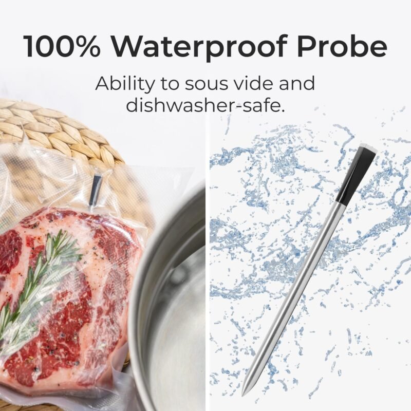 MEATER SE: Smart Bluetooth Meat Thermometer | Long-Range Wireless Probe for Oven, Grilling, Smoking, BBQ & Air Fryer | Dual Sensors & Guided Cook System | Black Charger - Image 5