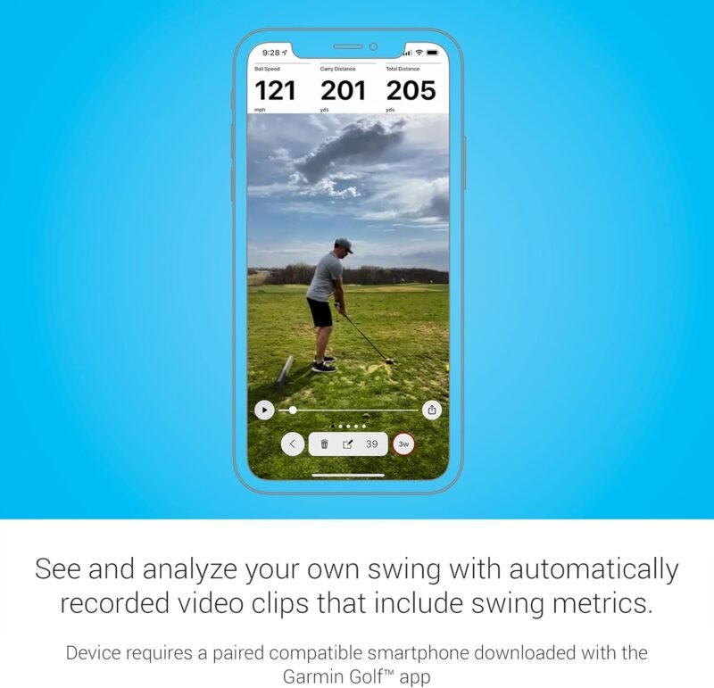 Garmin Approach R10, Portable Golf Launch Monitor, Take Your Game Home, Indoors or to the Driving Range, Up to 10 Hours Battery Life - 010-02356-00 - Image 6