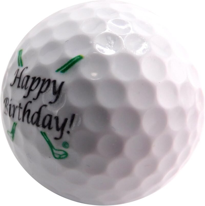 Westmon Works Happy Birthday Golf Ball Birthday Novelty Golfer Present for Dad or Golfing Fan One Standard Size Unit - Image 3