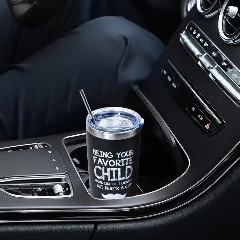 Gifts for Dad: 20oz Stainless Steel Double Wall Vacuum Insulated Travel Coffee Mug - Best Dad Ever Gift - Image 7