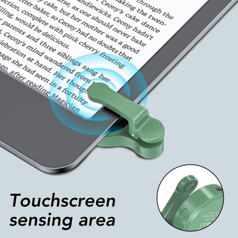 Remote Control Page Turner for Kindle Paperwhite Oasis Kobo eReaders,Kindle Clicker Page Turner Accessories for iPhone,iPad, Android Tablets Reading Novels,Camera Video Record&Shutter Selfie (Green) - Image 5