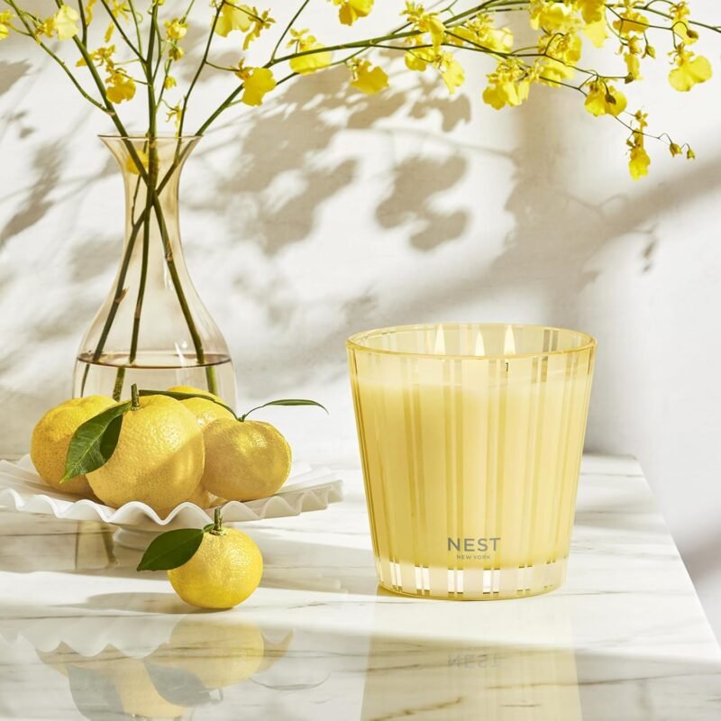 NEST New York Scented 3-Wick Candle Duo - Himalayan Salt & Rosewater and Sunlit Yuzu & Neroli - Image 5