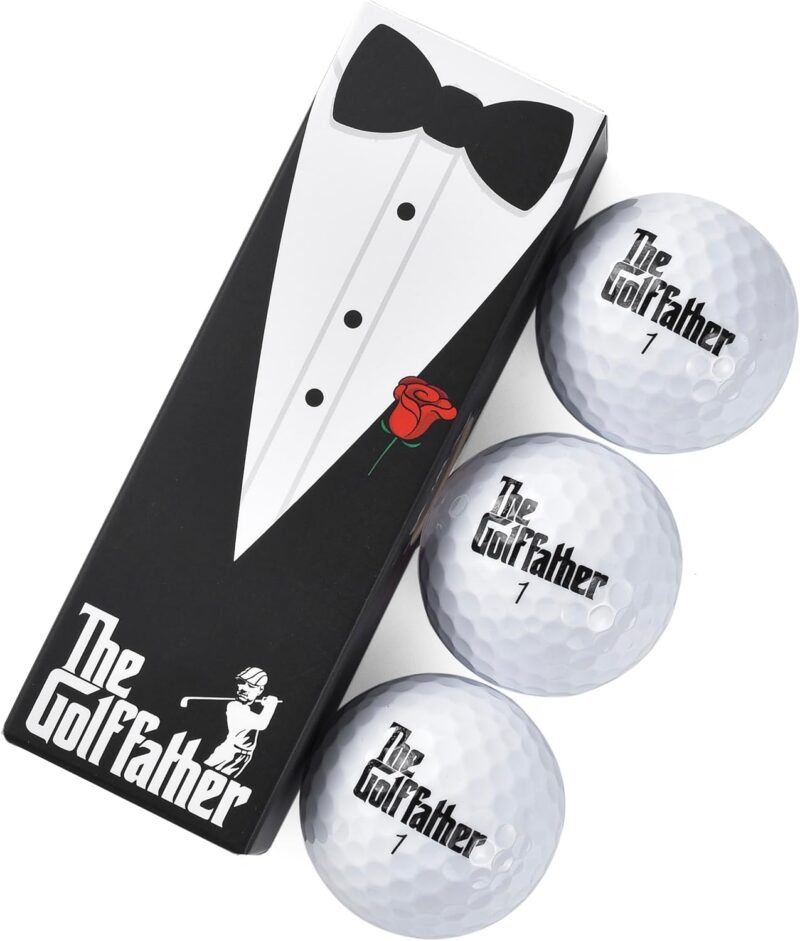 Shanker Golf Balls - The Golf Father Edition - Funny Joke Gift for Dad Golfers - Sleeve of 3 Tournament Golf Balls - Perfect Gag Gift for Fathers Day, Birthdays, Grandpa - Image 3