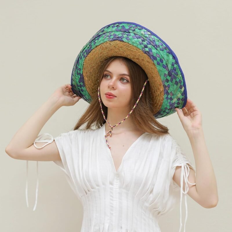 COLLECT PRESENT Pack of 4 Sombrero Hats for Men & Women – Fun Fiesta Party Hats with Chinstrap, Ideal for Cinco De Mayo & Mexican Theme Events - Image 7