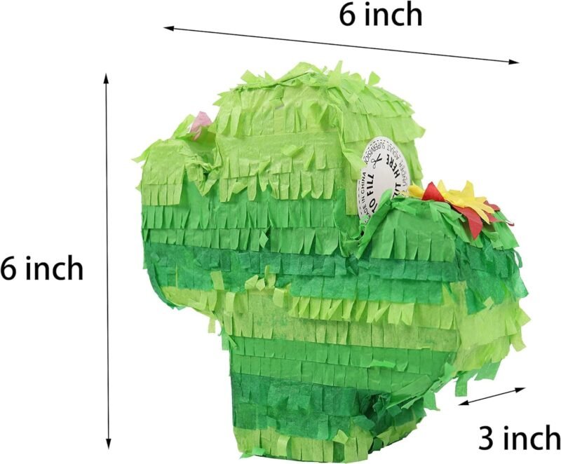 GIFTEXPRESS 8 Pack Mini Donkey Cactus Pinata Pinatas - 8 Pcs Assorted Cinco de Mayo Pinata Decor. - Fiestas Decorations Party Favors - Image 5