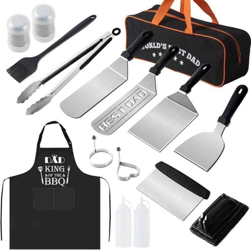Dad Gifts from Daughter Son for Father's Day Birthday Christmas,Cool BBQ Dad Gifts Set for Outdoor Grill Barbecue,Best Gifts for Father in Law,Step Dad,First Time New Dad,Expectant Dad,Elderly Dad