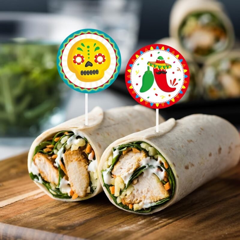 500Pcs Fiesta Stickers for Kids Cinco De Mayo Mexican Roll Sticker Party Favors Decorations - Image 6