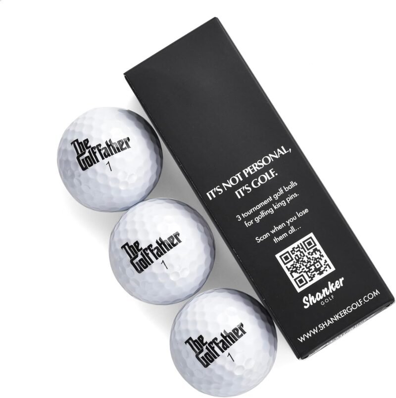 Shanker Golf Balls - The Golf Father Edition - Funny Joke Gift for Dad Golfers - Sleeve of 3 Tournament Golf Balls - Perfect Gag Gift for Fathers Day, Birthdays, Grandpa - Image 5