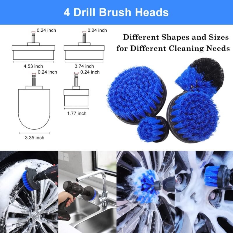26Pcs Car Detailing Brush Set, Car Detailing Kit, Car Detailing Brushes, Car Cleaning Kit, Car Windshield Cleaning Tool, Professional Car Care kit - Car Wash Brush kit for Interior Exterior Wheels - Image 2