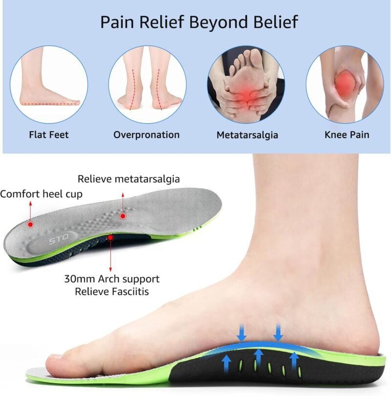 STQ Womens Orthopedic Walking Shoes Comfortable Slip on Sneakers for Plantar Fasciitis - Image 2