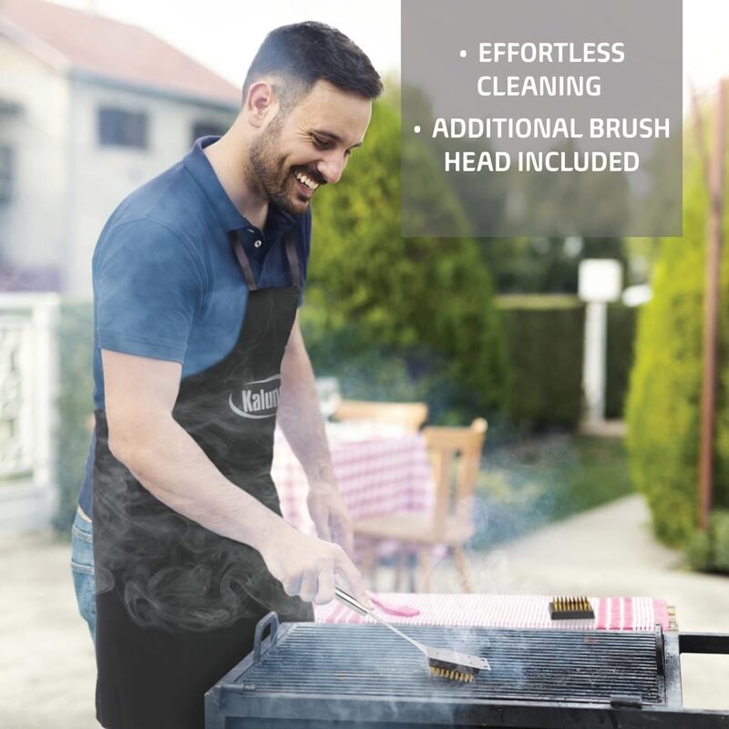 Kaluns Grilling Accessories, Dad Gifts for Fathers Day Grilling Gifts, Heavy Duty Stainless Steel Grill Set BBQ Grill Accessories for Outdoor Grill with Aluminum Case and Apron, Best Gifts for Men Dad - Image 8