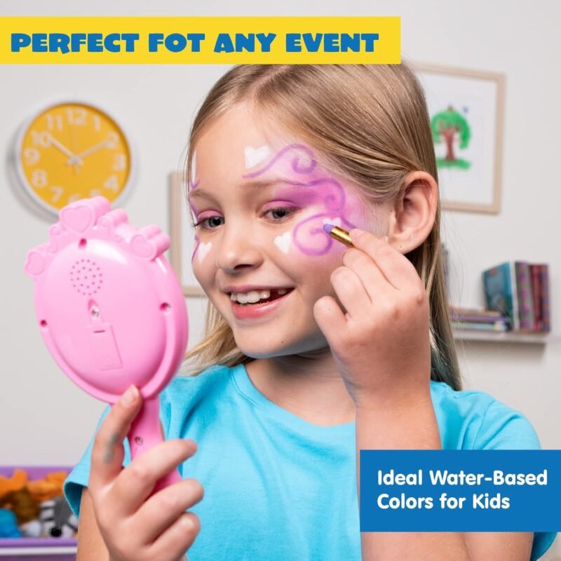 JOYIN 24 Colors Face Paint Safe & Non-Toxic Face and Body Crayons (Large Size 3 inch) Ultimate Party Pack Including 6 Metallic Colors for Birthday Toy Makeup Party Suppiles, Gifts for Kids Girls Boys - Image 8