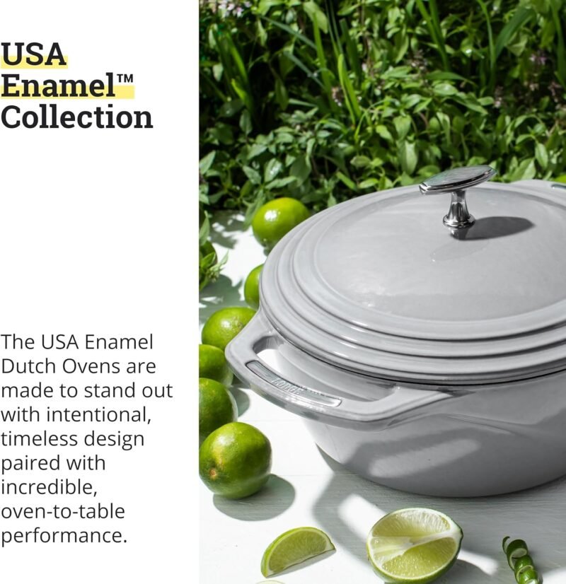 Lodge USA Enamel Dutch Oven 6 qt., Moonstruck - Image 5