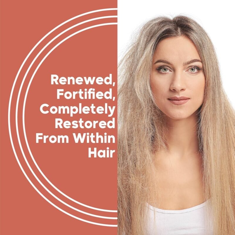 Leave-In Molecular Peptides Leave-In Repair Hair Mask B24, Repairs Dry or Damaged Hair, Reverse Hair Damage from Bleach, Color, Chemical Services & Heat (3.38 fl oz) - Image 7