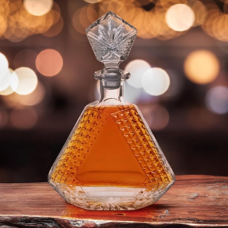 Rogue River Tactical Whiskey Decanter Gift For Men Pyramid Decanter Gift Set Custom Gift For Husband Him Men Dad Father's Day - Image 6