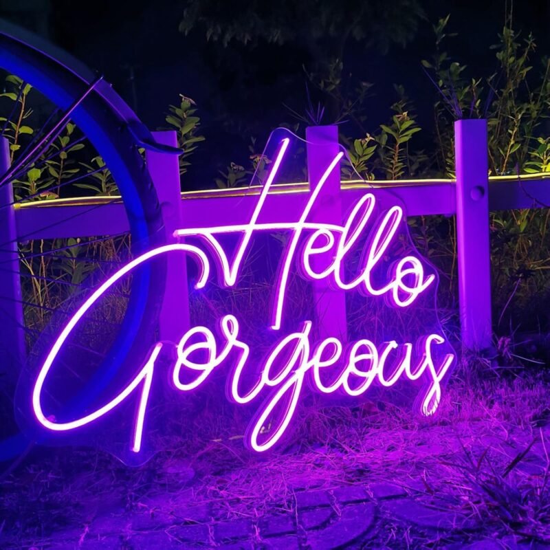 Custom Neon Signs, Personalised Large Led Neon Lights Sign Customizable for Wall Decor Wedding Birthday Party Bedroom Bar Shop Name Logo Lights (Optional 16" to 55") - Image 5