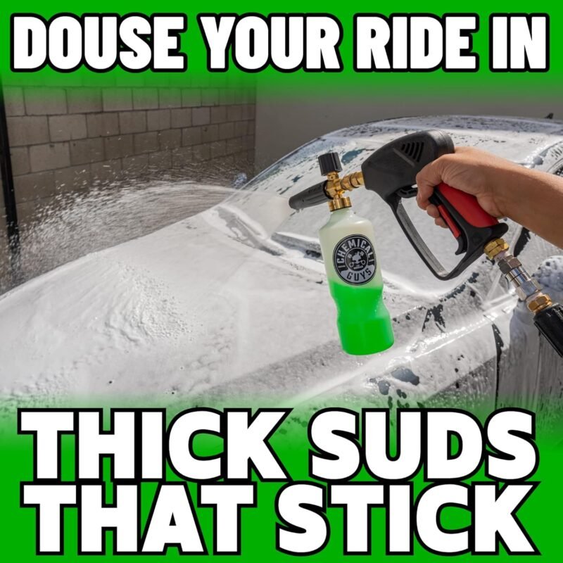 Chemical Guys HOL169 16-Piece Arsenal Builder Car Wash Kit with Foam Cannon, Bucket and (6) 16 Oz Car Care Cleaning Chemicals, Gift for Car & Truck Lovers, Dads and DIYers (Works W/Pressure Washers) - Image 3