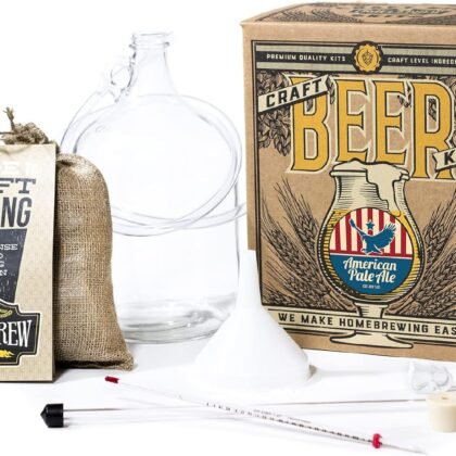 Craft A Brew - American Pale Ale - Beer Making Kit - Make Your Own Craft Beer - Complete Equipment and Supplies - Starter Home Brewing Kit - 1 Gallon