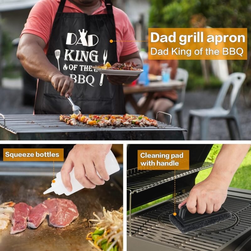 Dad Gifts from Daughter Son for Father's Day Birthday Christmas,Cool BBQ Dad Gifts Set for Outdoor Grill Barbecue,Best Gifts for Father in Law,Step Dad,First Time New Dad,Expectant Dad,Elderly Dad - Image 4