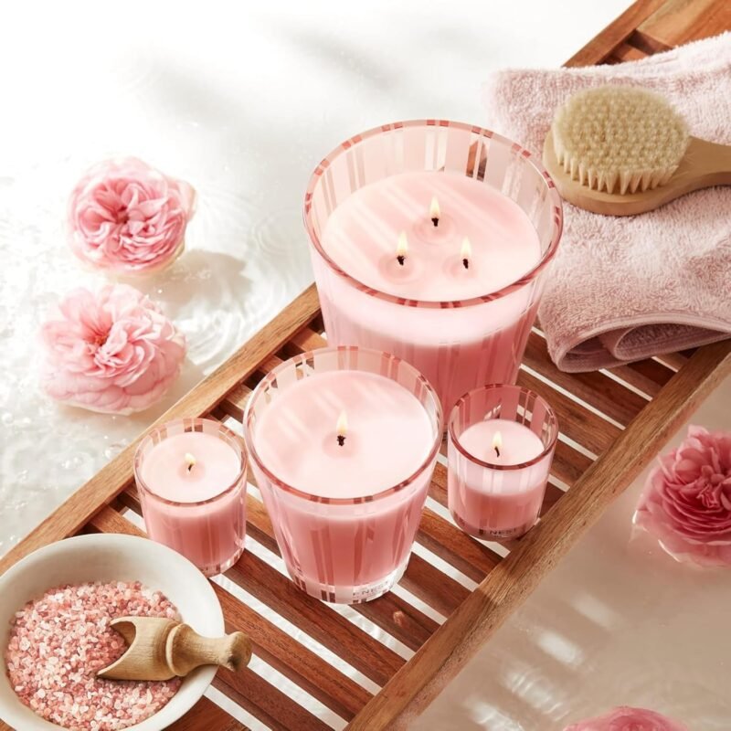 NEST New York Scented Classic Candle, Himalayan Salt & Rosewater - 8.1 oz - Up to 60-Hour Burn Time - Reusable Glass Vessel - Image 7