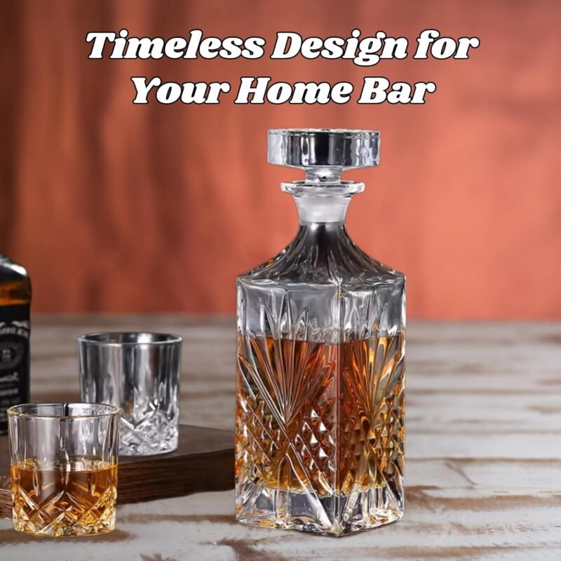 Customised Decanter Gift Set with Plate-whiskey decanter with gift box-crystal liquor decanter set for whiskey - Image 7