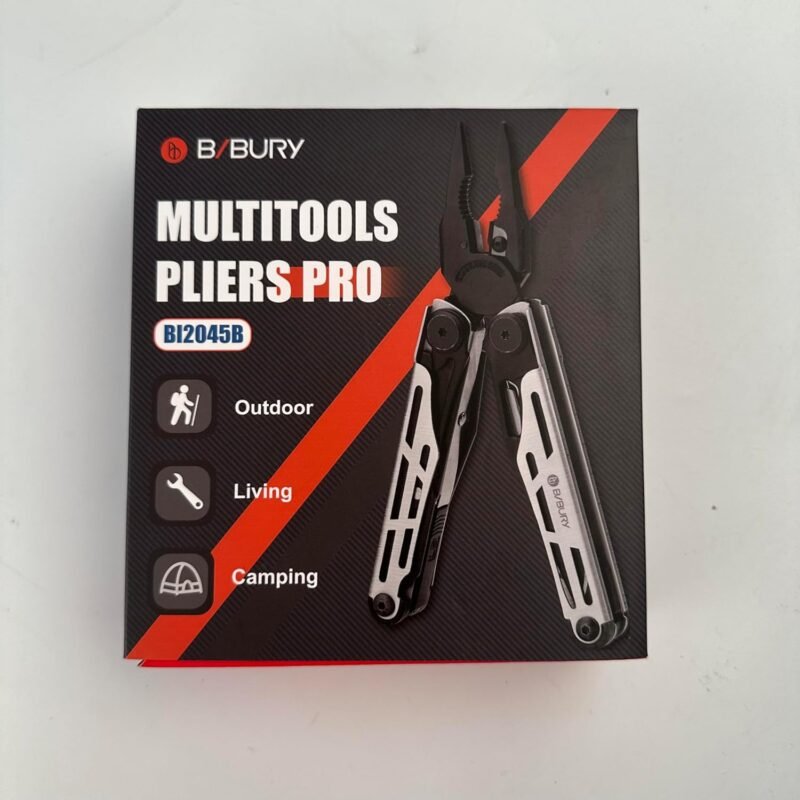 BIBURY Multitool Pliers, Stainless Steel 31-in-1 Multi Tool Pliers with Replaceable Wire Cutters and Saw, Foldable Multitools with Scissors and Screwdriver, Ideal for Camping, Survival, Repair - Image 9