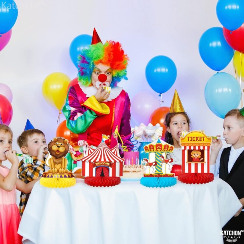 KatchOn Carnival Centerpieces - Pack of 9 | Themed Party Decor for Tables, Circus Table Decorations - Image 6