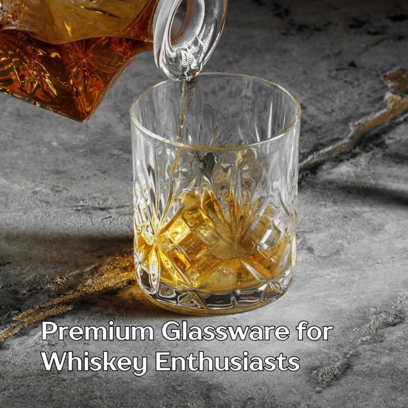 Customised Decanter Gift Set with Plate-whiskey decanter with gift box-crystal liquor decanter set for whiskey - Image 4