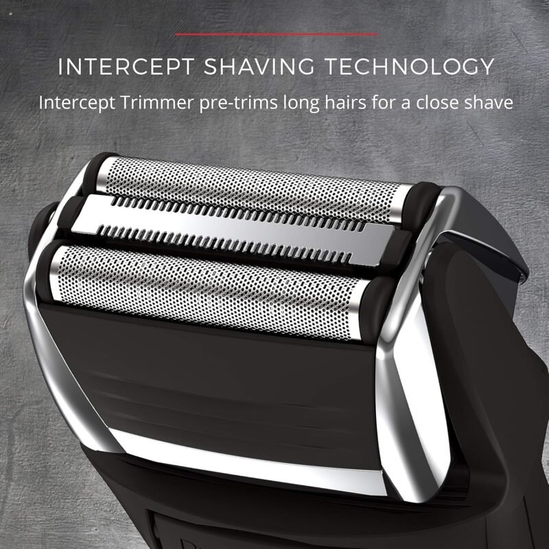 Remington F5 Power Series Foil Shaver, Electric Razor for Men, Cordless Rechargeable with Pop Up Trimmer, Pivot & FlexFoil Technology, Lightweight Handheld Design, Black - Image 2