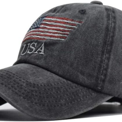 Washed American Flag Baseball Cap Retro Adjustable Sun Dad Gift Hats for Men Women Fashion Trucker Cap Unisex
