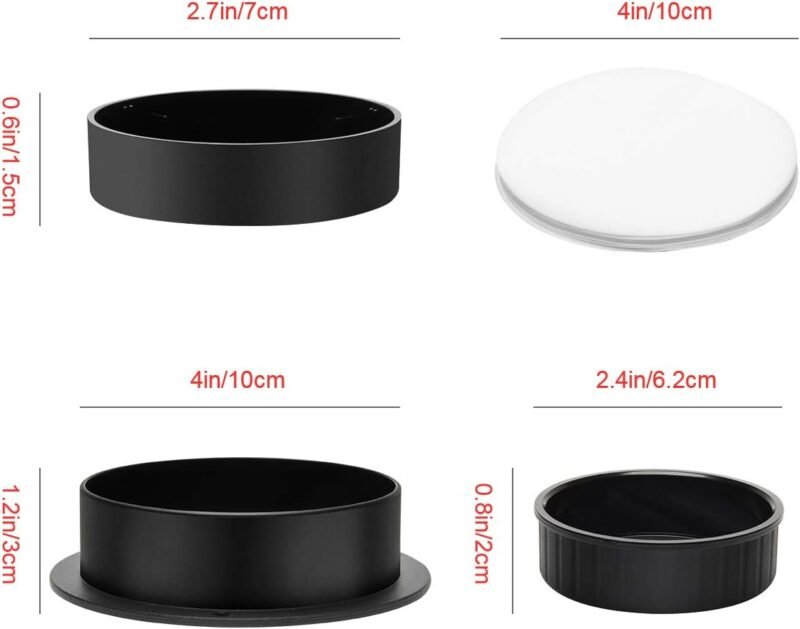 Luxiv 3 in 1 Burger Press, Hamburger Patty Maker Stuffed Burgers Press with 100p Hamburger Paper for BBQ Non-Stick Sliders Beef Hamburger Push (Black) - Image 2
