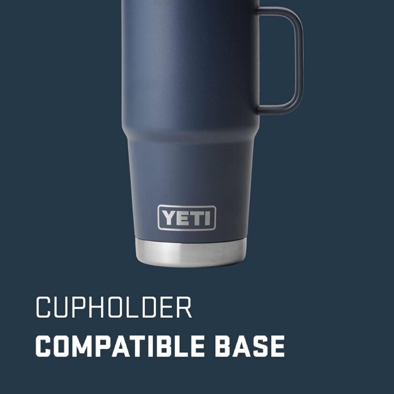 YETI Rambler 20 oz Travel Mug, Stainless Steel, Vacuum Insulated with Stronghold Lid - Image 2