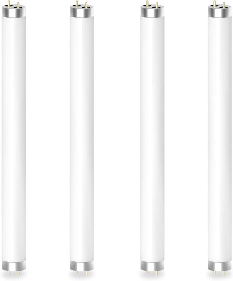 Dichroma Bug Zapper Replacement Bulb Light Tube 10W for 20W Electronic Bug Zapper, T8 Bulbs for Indoor Outdoor Mosquito Zapper Lamp (4 Pack)