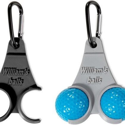 Custom Name Golf Ball Holder with Clip 3D Printed 15 Colors Personalized Golf Tee Holder for Bag tee Holder for Golf Bag Unique for Golfers Men Women