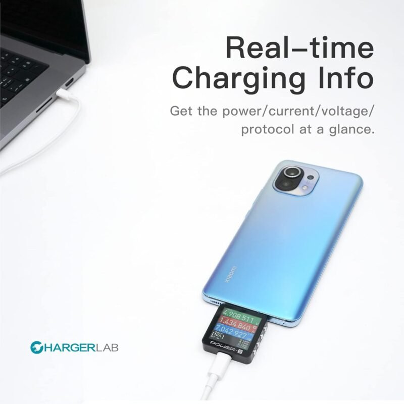 Power-Z KM003C Portable USB-C Fast Charging Tester PD3.1 QC5.0 Digital Voltmeter & Ammeter Power Bank Tester - Image 4