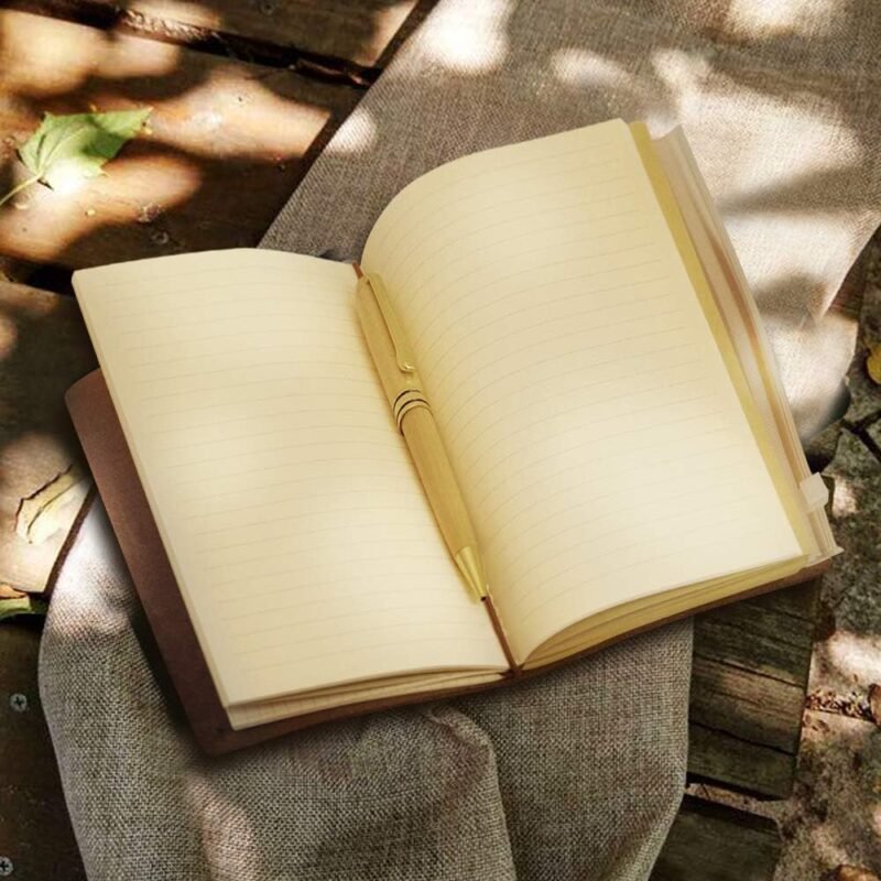 Engraved Leather Notebook To My Dad Gifts- Hand-Crafted Genuine Leather Journal for Travel Diary Journal Sketch Book - Perfect Anniversary Christmas For Dad Gifts - Image 2