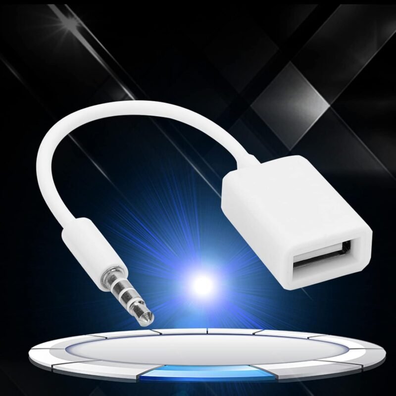 ASHATA Audio Cable 3.5mm Male to USB Female, USB Female to Aux Jack Male Audio Cable 3.5mm Auxiliary Adapter Converter Cable for Stereo Car with AUX Audio Jack - Image 6