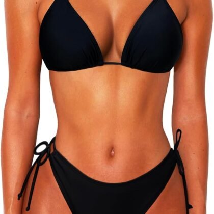 2 Piece Bikini Sets for Women Tummy Control Swimsuits Bikini Tops Full Coverage Bottoms Bathing Suit