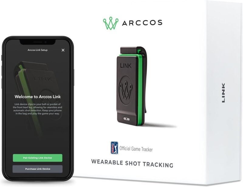 Arccos Link: Track Your Golf Game Without Your Phone, Compatible with Arccos Smart Sensors & Arccos Smart Grips