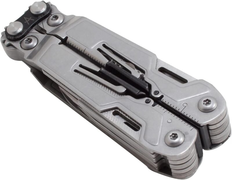 SOG PowerPint Mini Compact Stainless Steel Multi-Tool |18 Lightweight Specialty Tools & SOG Multitool Pliers Pocket Knife, Stone Wash - Image 3