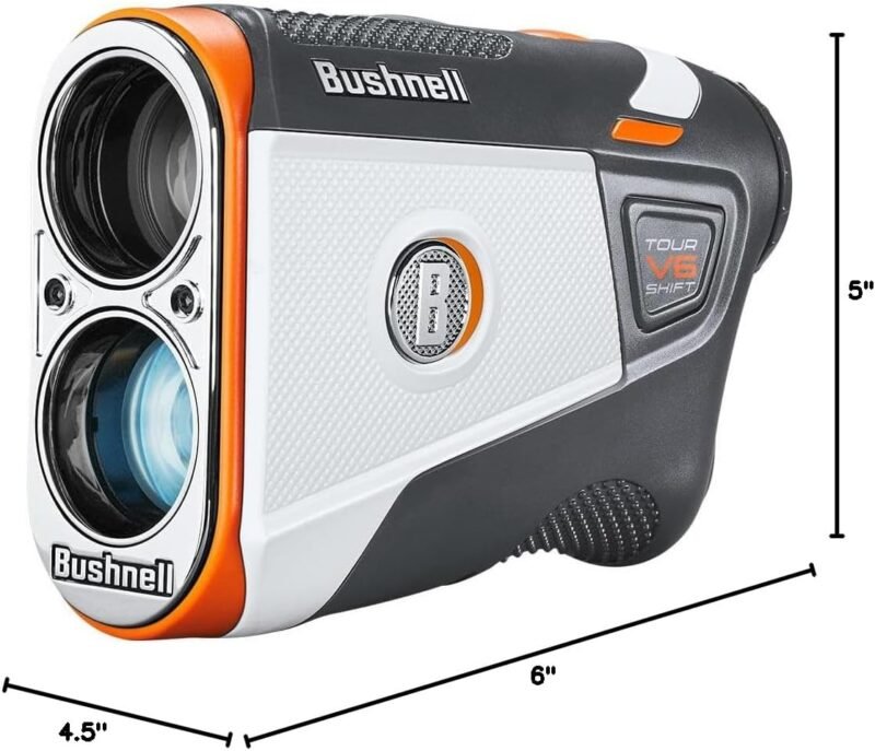 Bushnell Golf Tour V6 Shift Laser Rangefinder with Slope Switch, Visual Jolt Flag Locking, Magnetic Mount, 1300 Yard Range 6X Magnification - Image 18