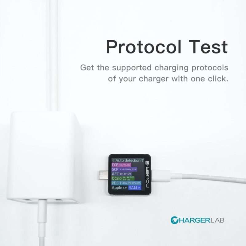 Power-Z KM003C Portable USB-C Fast Charging Tester PD3.1 QC5.0 Digital Voltmeter & Ammeter Power Bank Tester - Image 5