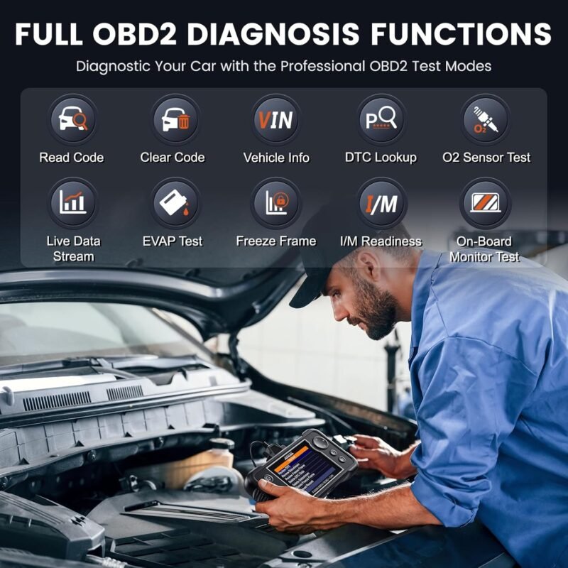 ANCEL FX2000-US OBD2 Scanner Diagnostic Tool, ABS SRS Transmission Airbag Car Scanner, Check Engine Car Code Reader, Automotive Diagnostic Tool Lifetime Free Upgrade - Image 6