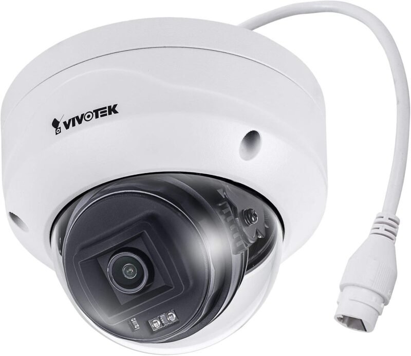 Vivotek FD9380-HF2 5 Megapixel HD Network Camera - Dome - 98.43 ft - H.264, H.265, MJPEG - 2560 x 1920 Fixed Lens - CMOS - Wall Mount, Ceiling Mount