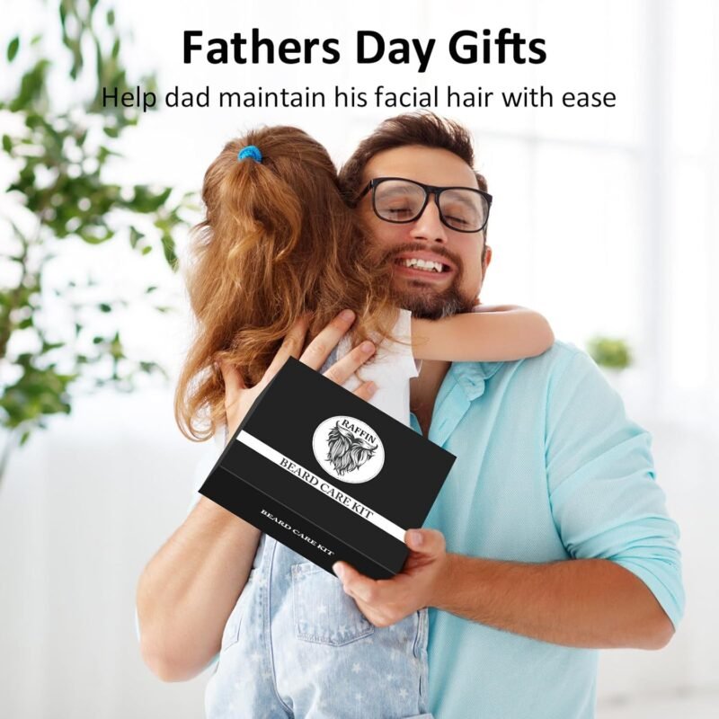 Dad Gifts for Fathers Day, Beard Oil Kit for Men's Grooming Routine, Anniversary & Birthday Gifts for Men/Him/Husband/Boyfriend/Brother/Stepdad/Grandpa, Father's Day Gifts from Daughter Wife Kids Son - Image 2